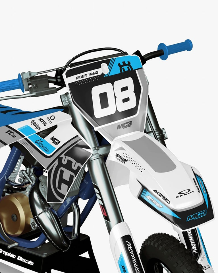 BLUE design, (customizable graphic kits) — Bac designz