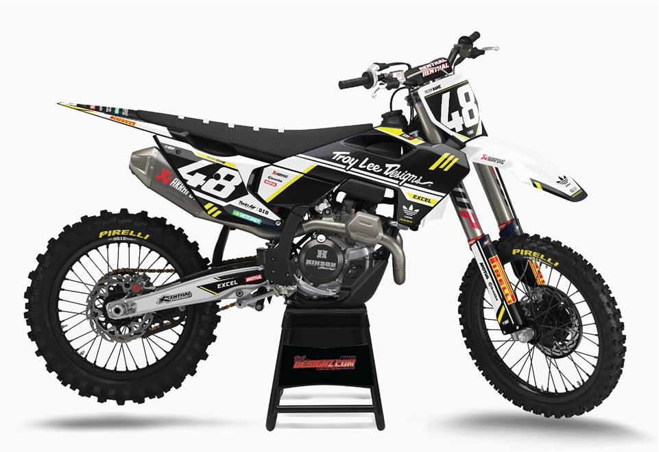 Husqvarna BUMBLE design, (customizable graphic kits)