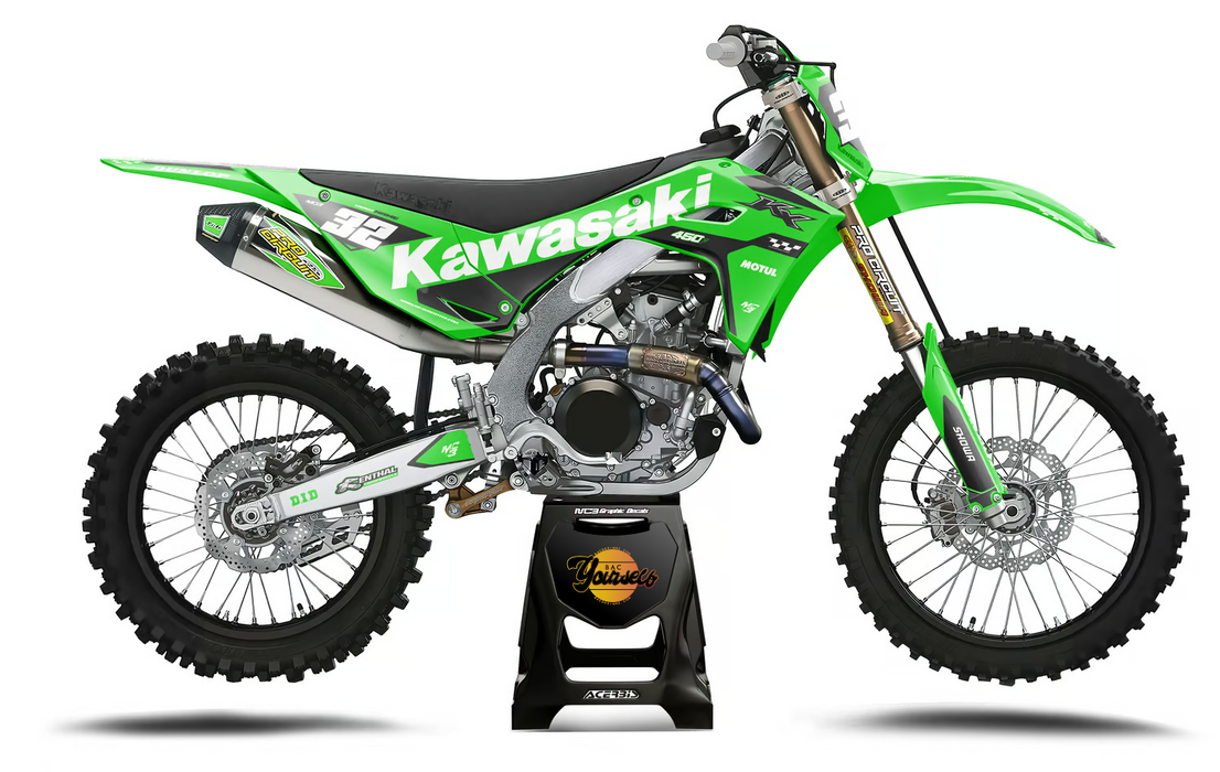 KAWASAKI CLEANED design, (customizable graphic kits)