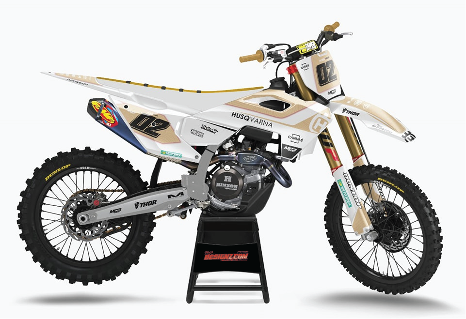 Husqvarna GOLD design, (customizable graphic kits) — Bac designz
