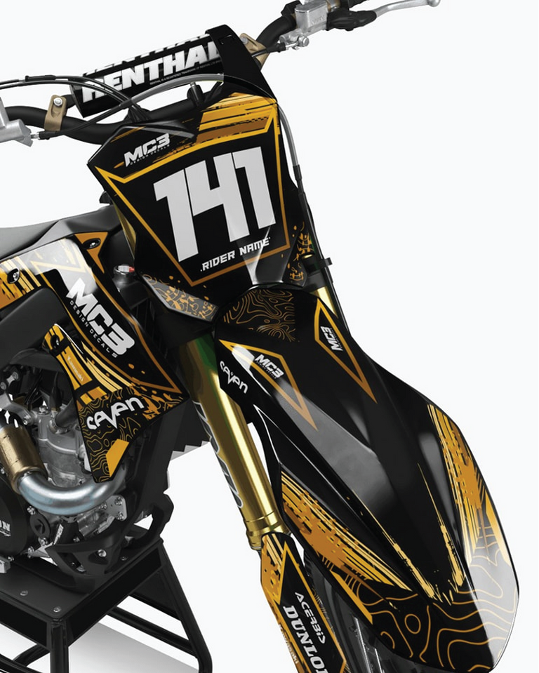 GOLD design, (customizable graphic kits) — Bac designz
