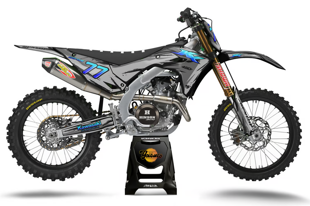 KAWASAKI GRAFF design, (customizable graphic kits)