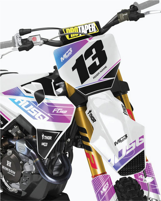 Husqvarna PASTEL design, (customizable graphic kits)