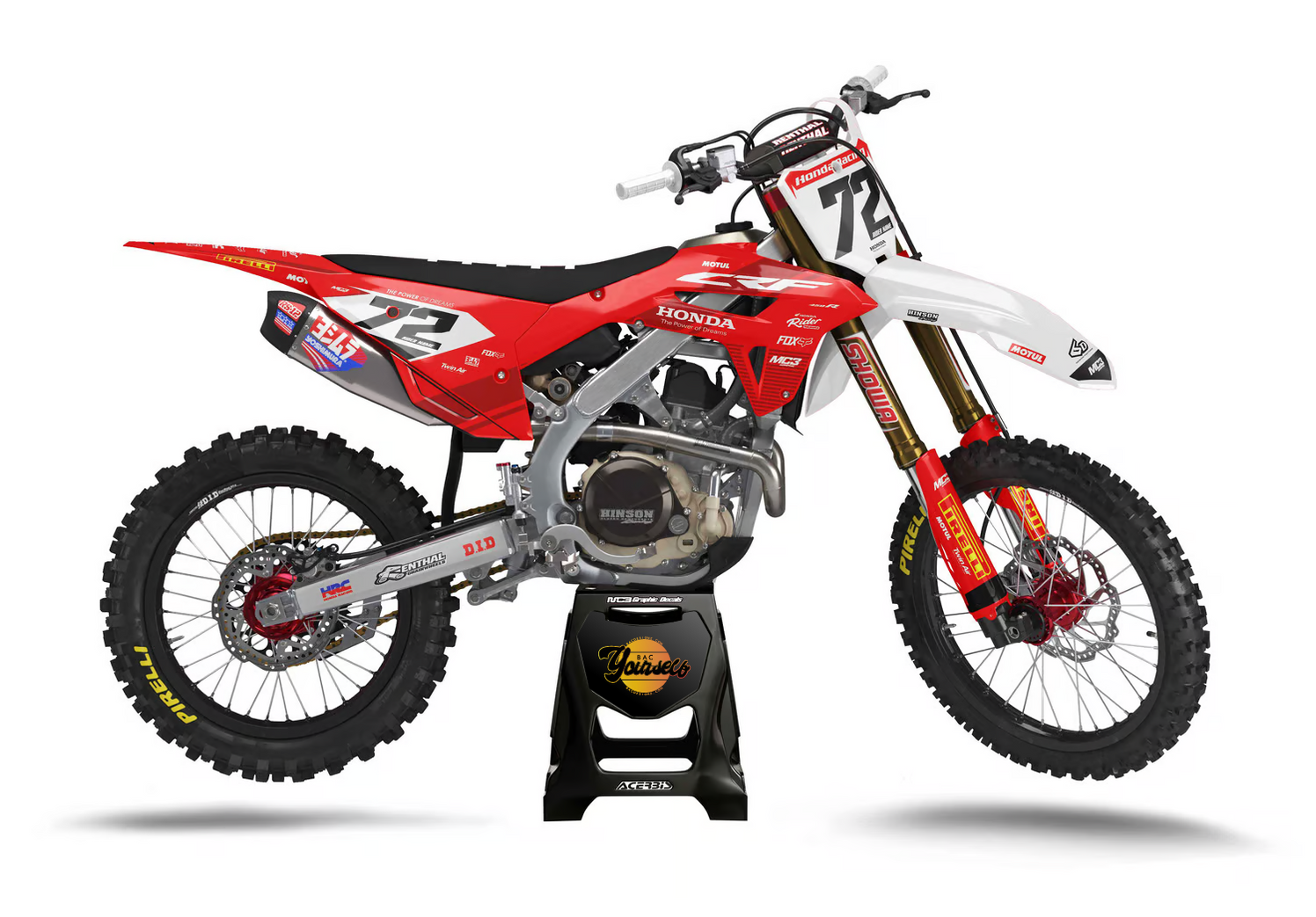 HONDA RACE BUILT design, (customizable graphic kits) — Bac designz