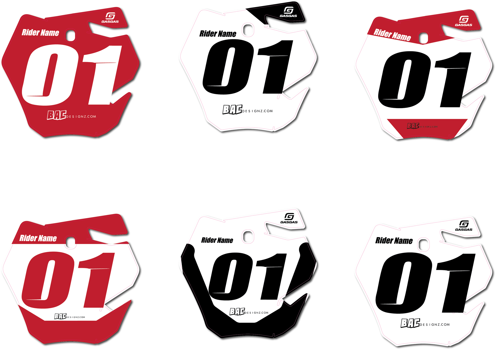 Rider I.D plates — Bac designz