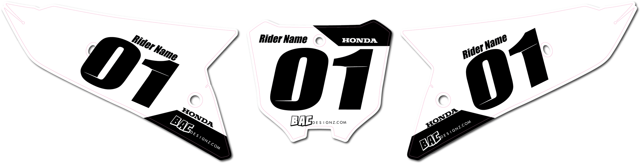 Honda number plates (P1)