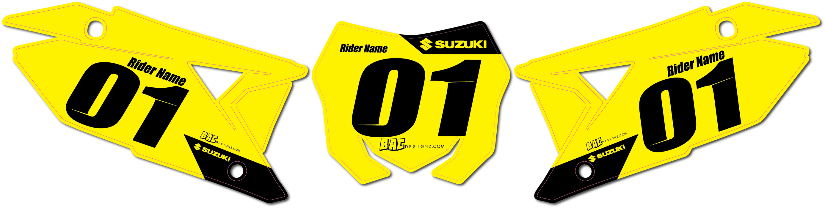 Suzuki number plates (P1)