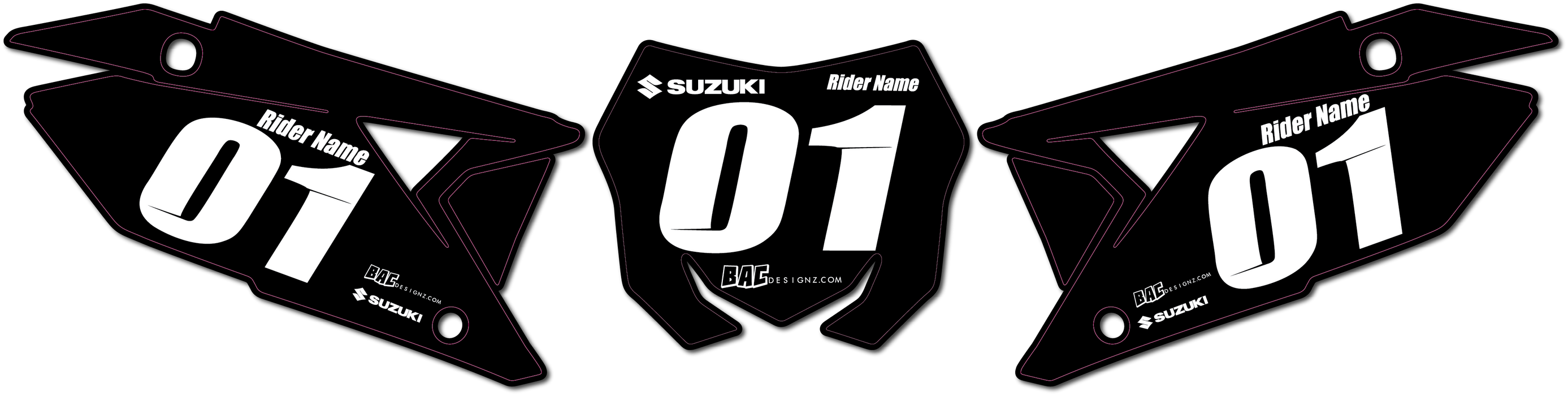 Suzuki number plates (P3)