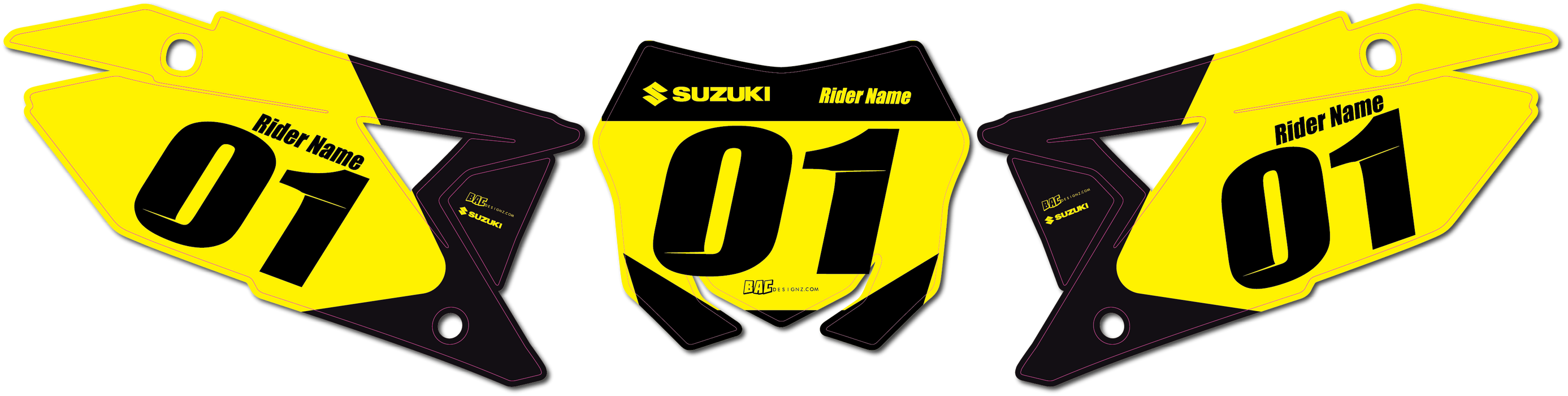 Suzuki number plates (P4)