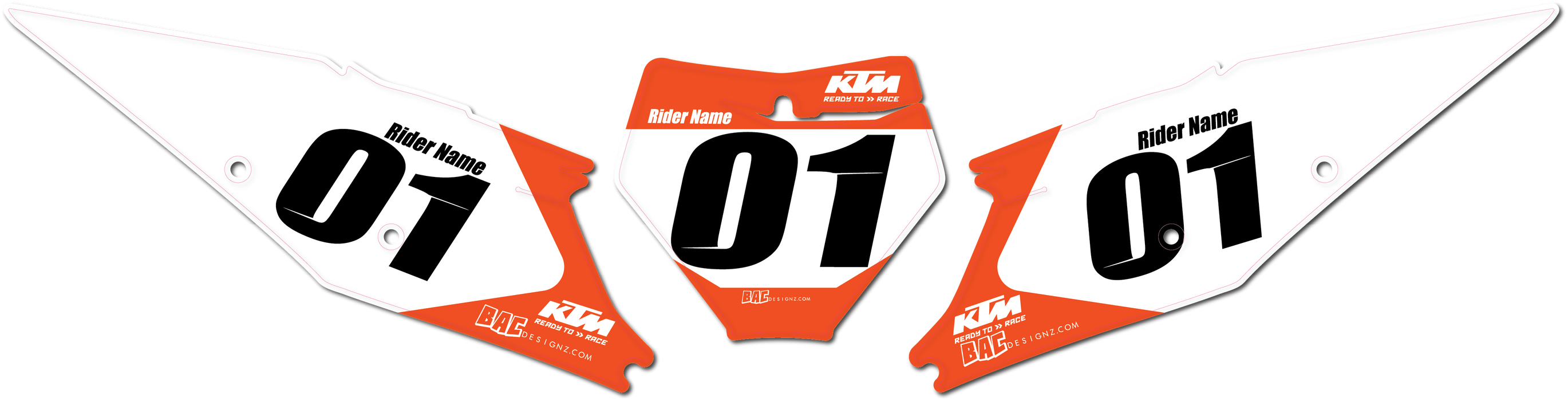 KTM number plates (P4)