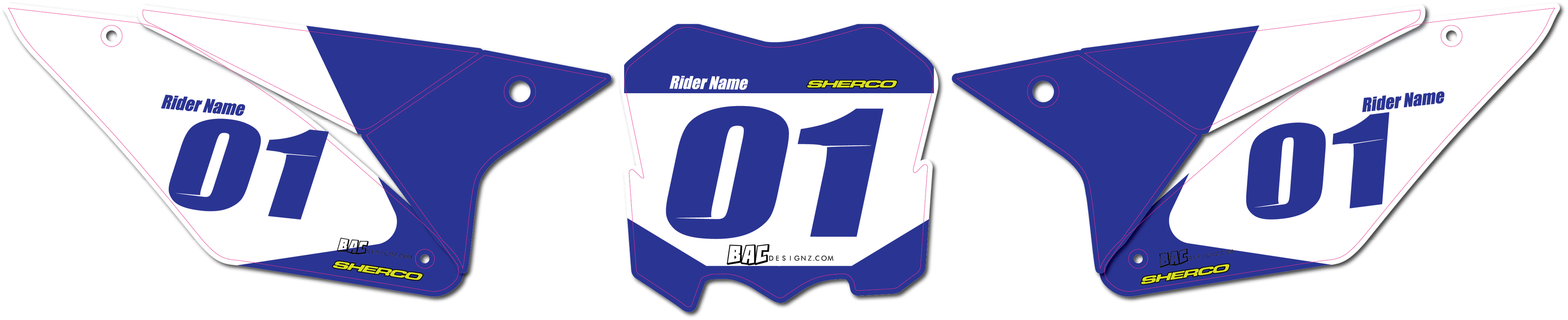 Sherco number plates (P4)