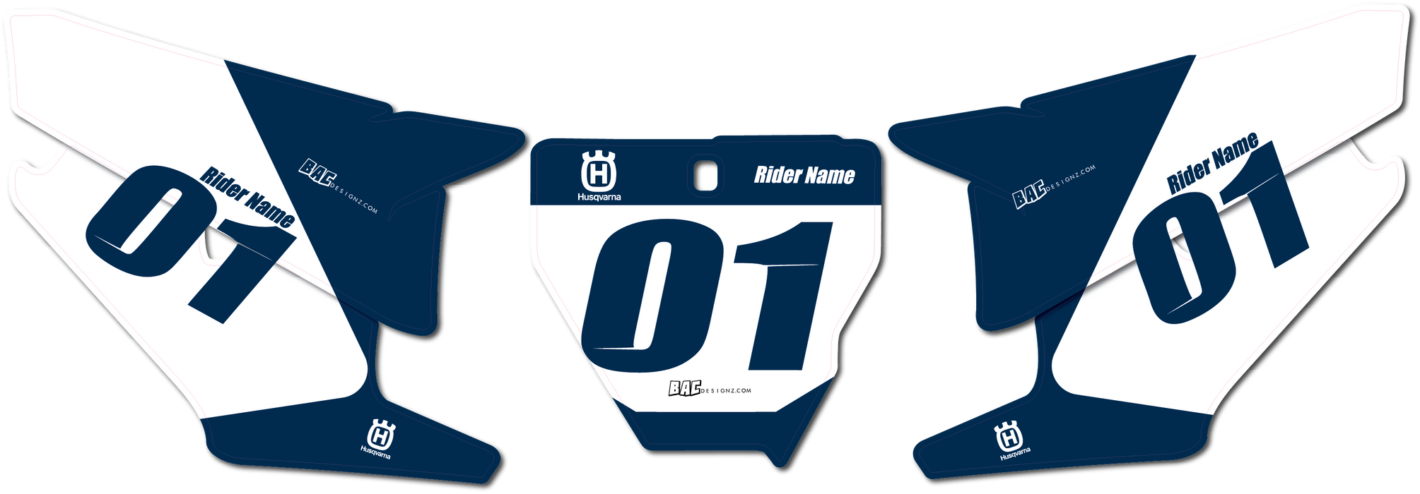 Husqvarna number plates (P4)