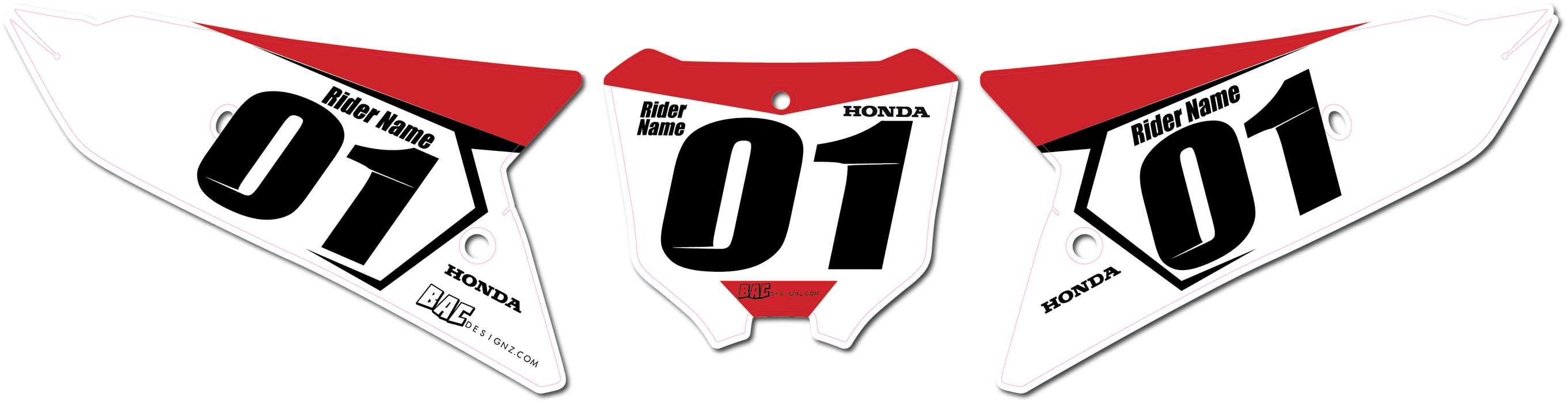 Honda number plates (P5)