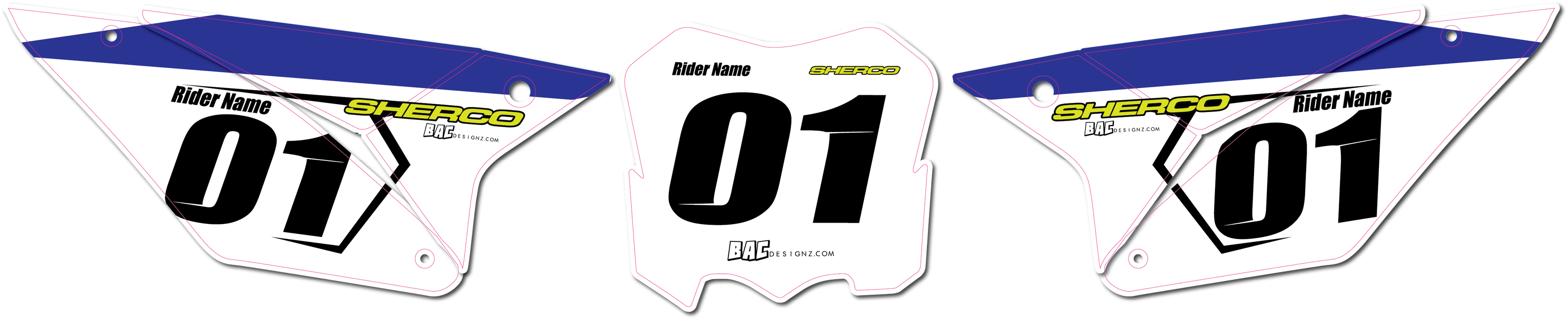 Sherco number plates (P5)