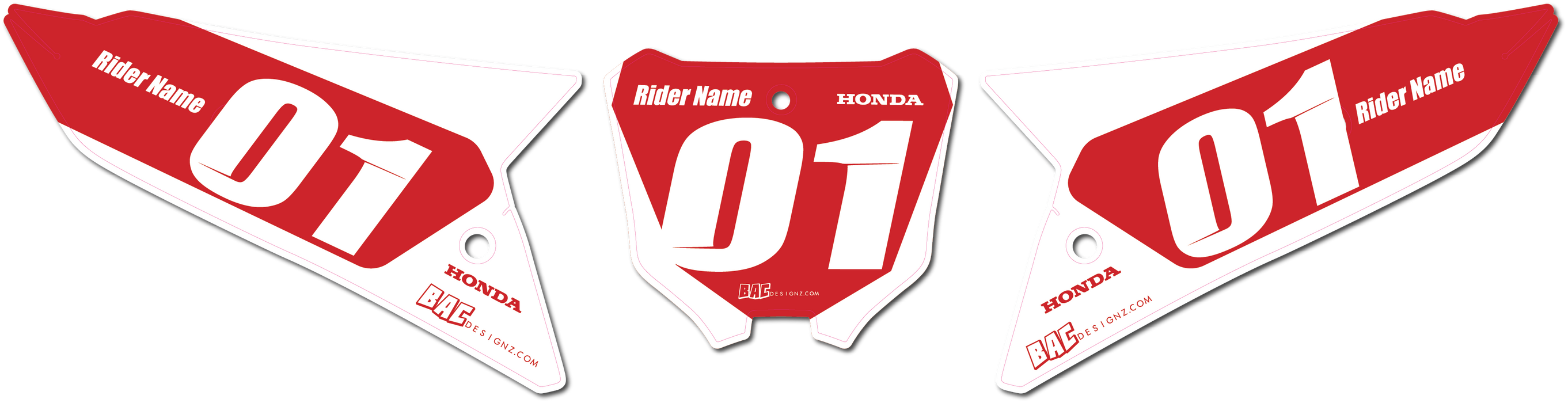 Honda number plates (P6)