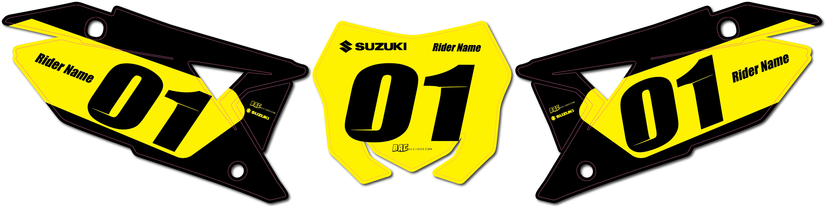 Suzuki number plates (P6)