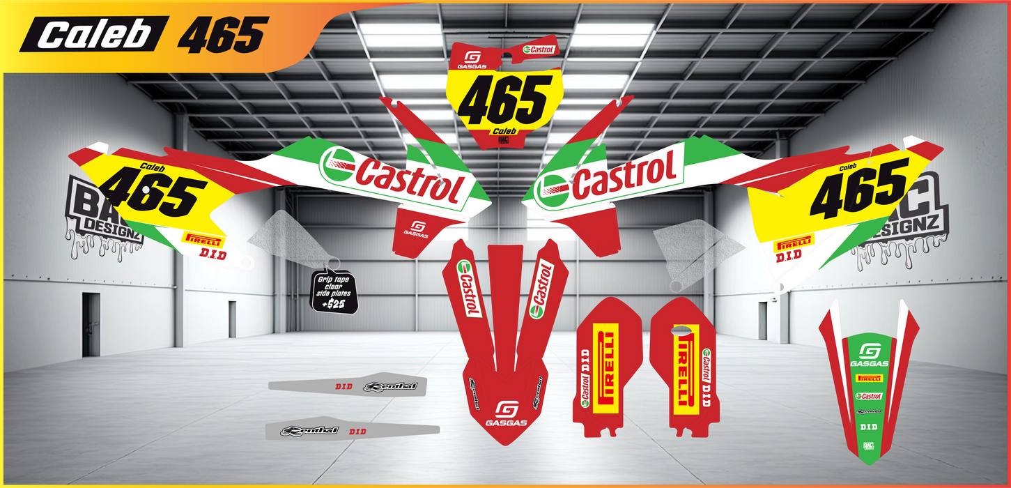 CASTROL design, (customizable graphic kits)