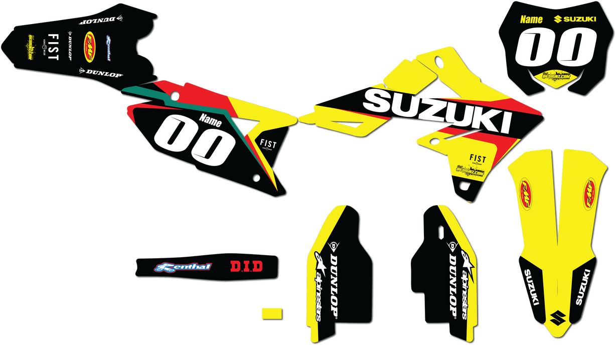 Suzuki FACTORY REPLICA 23 design, (customizable graphic kits)