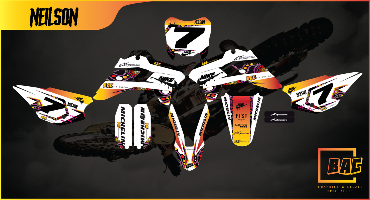 INDIGENOUS design, (customizable graphic kits)