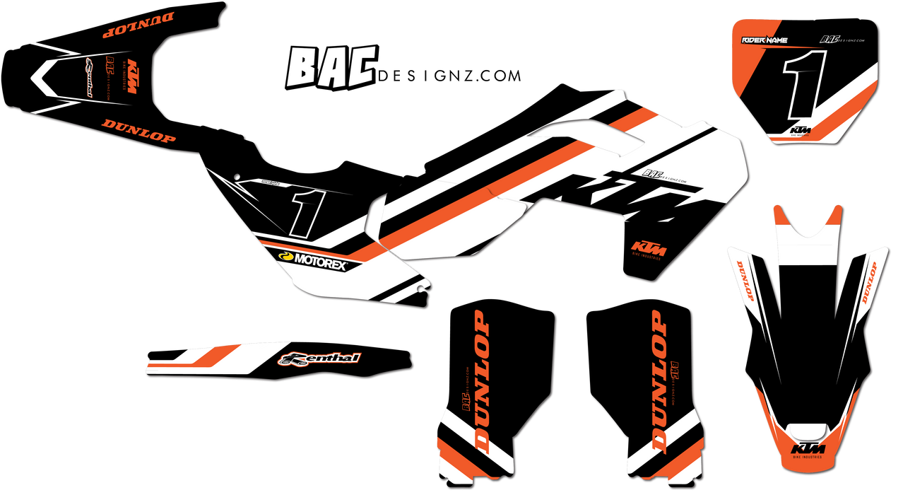 Husqvarna CLAFF design, (customizable graphic kits)