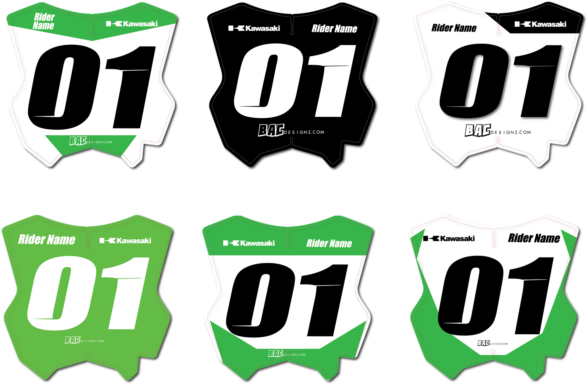 Rider I.D plates — Bac designz